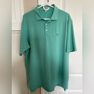 Peter Millar summer comfort men’s polo shirt size large. Striped.